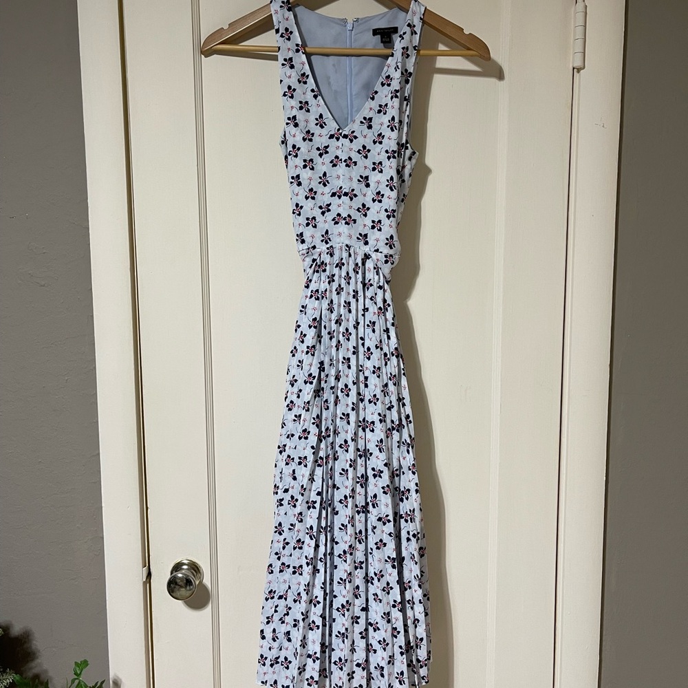 Ann Taylor pleated midi dress